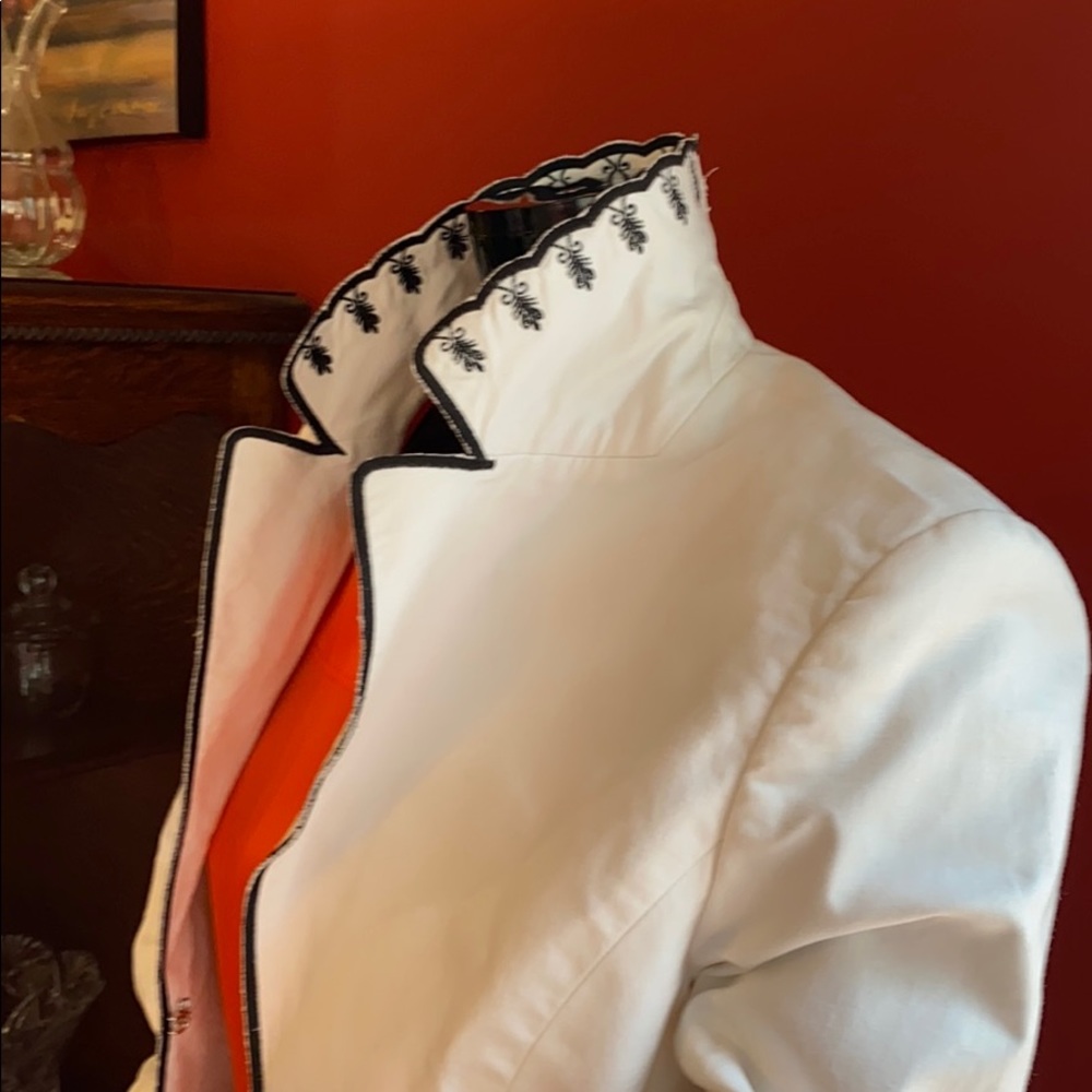 White Grace Elements Embroidered Jacket - image 7